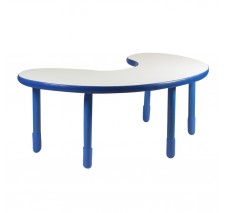 Angeles BaseLine Teacher / Kidney Table – Royal Blue with 24″ Legs & FREE SHIPPING
